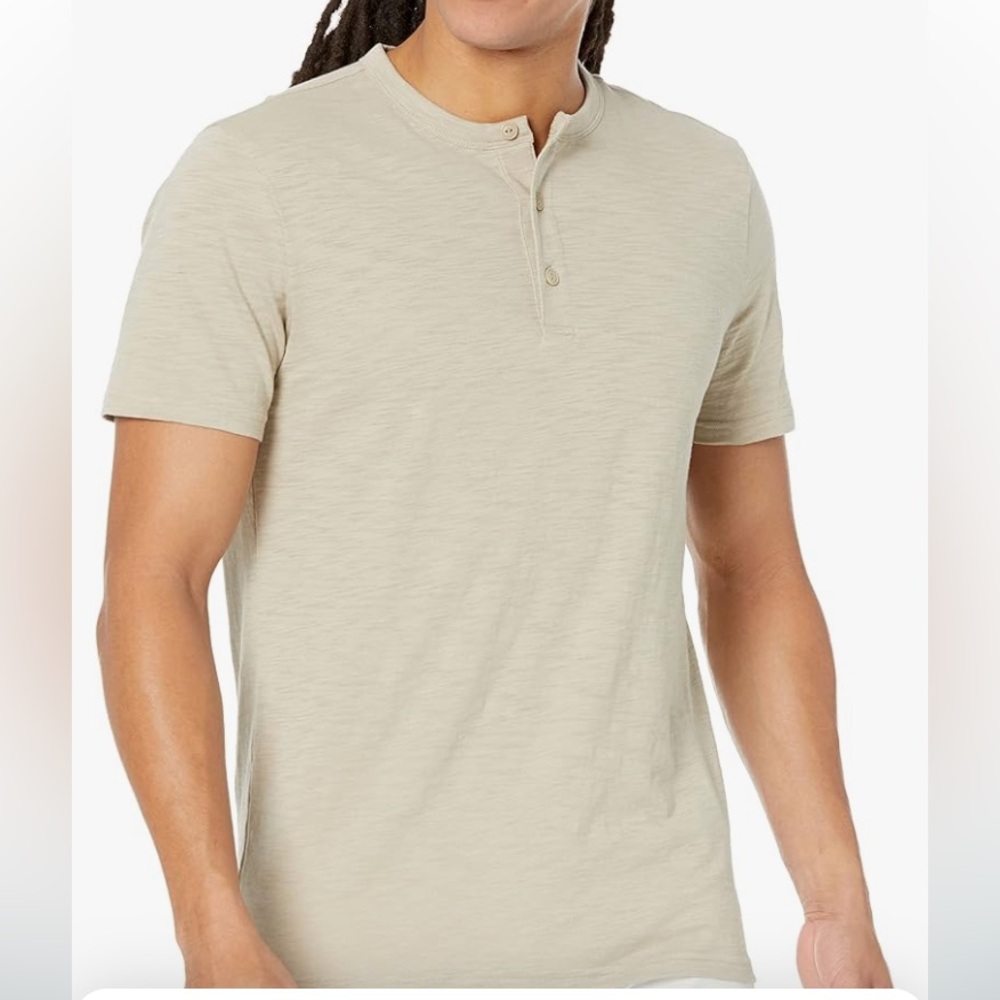 (2) Old Navy Henley XL T-Shirt’s (1) moss green, (1) Ivory NWT